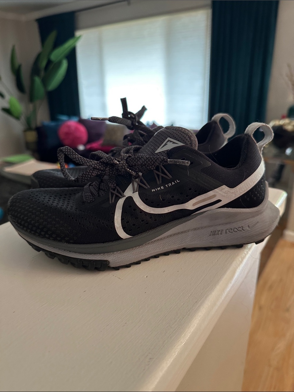 Nike Women’s Pegasus Trail Running Shoes - Black and White